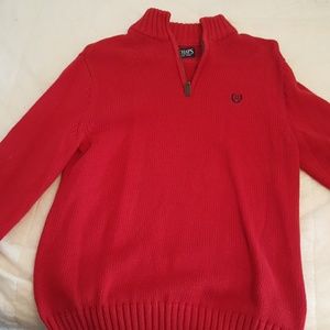 Men's red dress sweater red